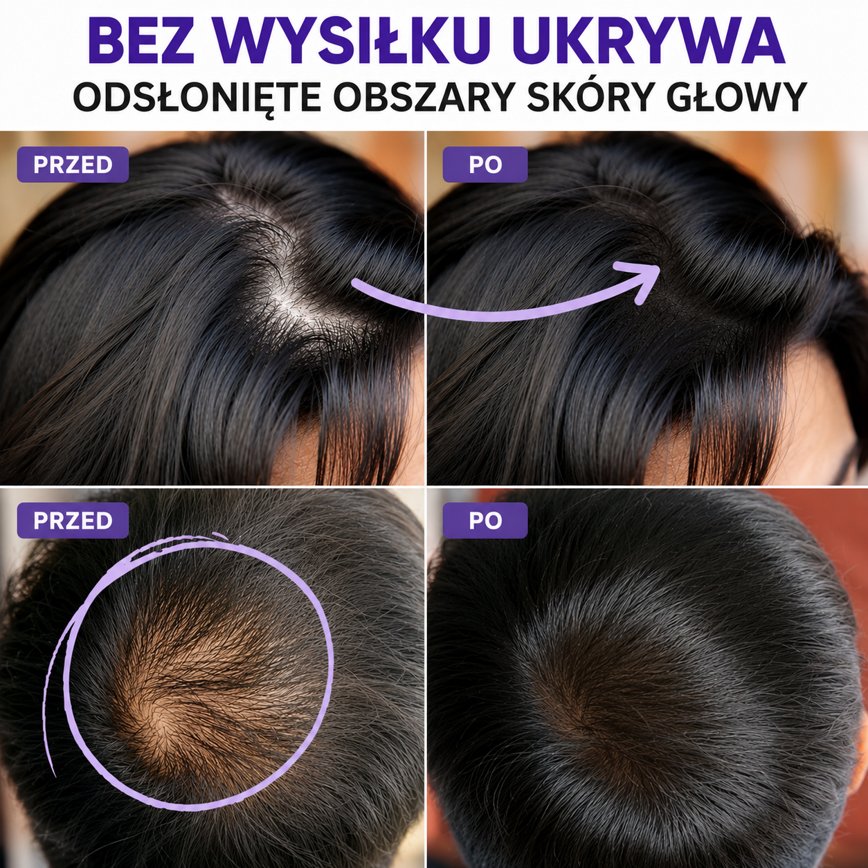 NowaJa™ Puder Maskujący Przerzedzenia